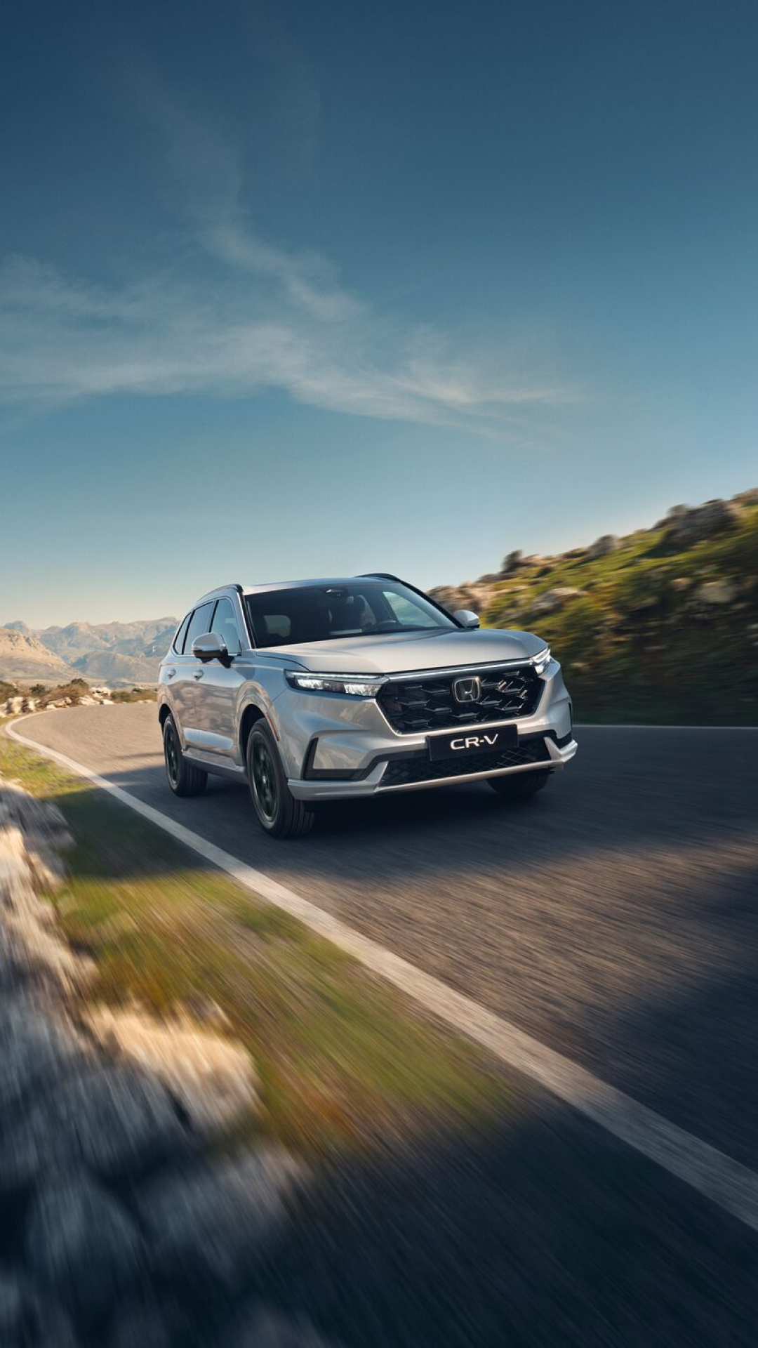Honda CR-V on a road